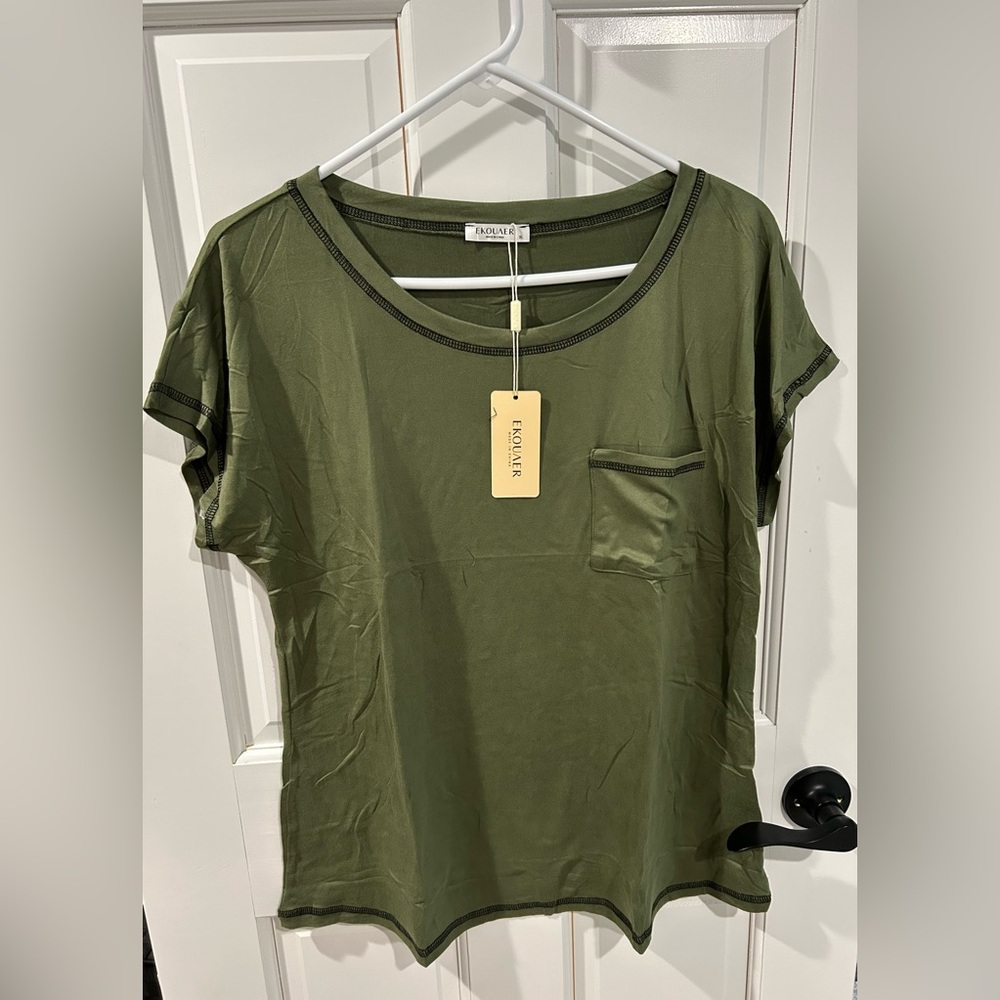 NWT Pajamas-short sleeve top & drawstring shorts w/pockets Multiple sets listed